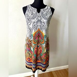 Sandra Darren Sheath Paisley Dress